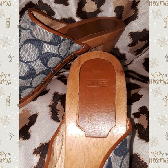 Women's COACH clogs sz10 - Picture 3 of 5